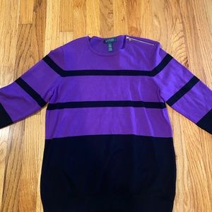 Purple and black Ralph Lauren sweater